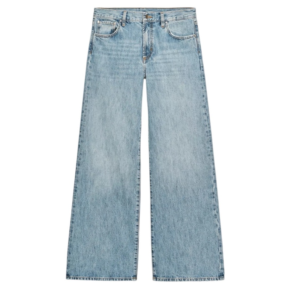 Zara Light Blue wide leg Jean